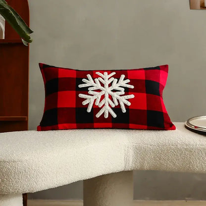 Festive cartoon letter embroidered pillow cover living room decor