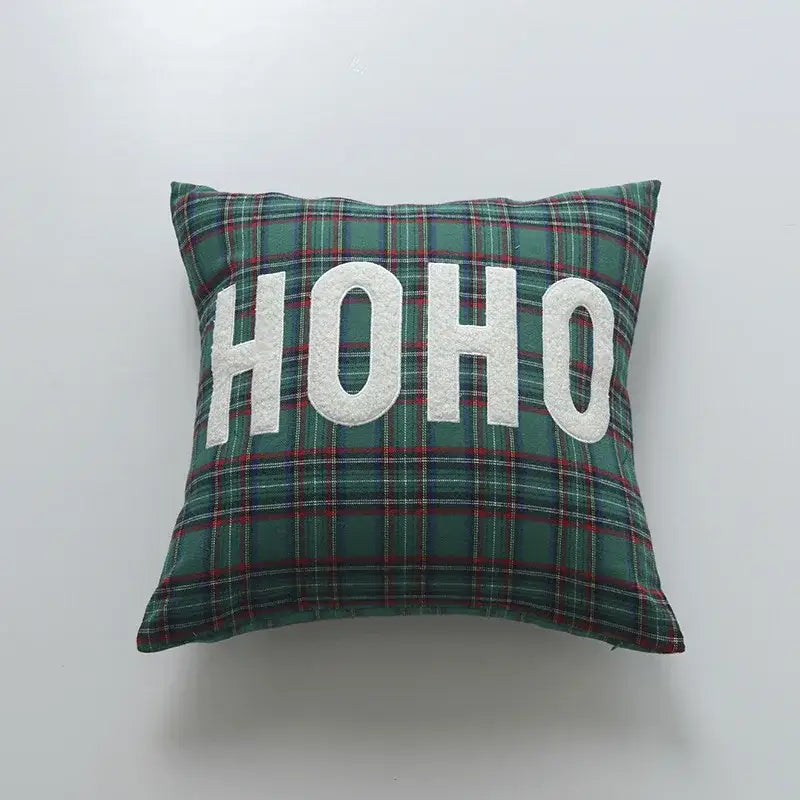 Festive cartoon letter embroidered pillow cover living room decor
