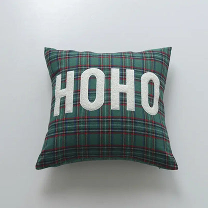 Festive cartoon letter embroidered pillow cover living room decor