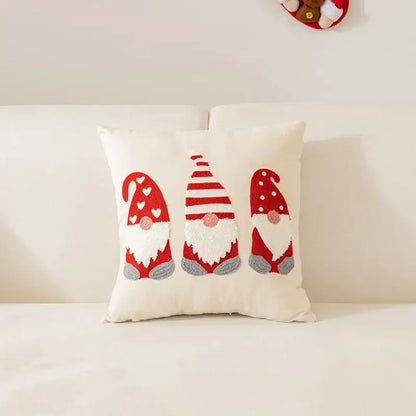 Festive cartoon letter embroidered pillow cover living room decor
