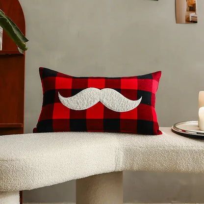 Festive cartoon letter embroidered pillow cover living room decor