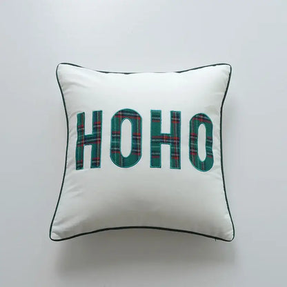 Festive cartoon letter embroidered pillow cover living room decor