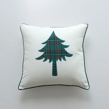 Festive cartoon letter embroidered pillow cover living room decor