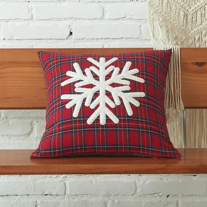 Festive cartoon letter embroidered pillow cover living room decor
