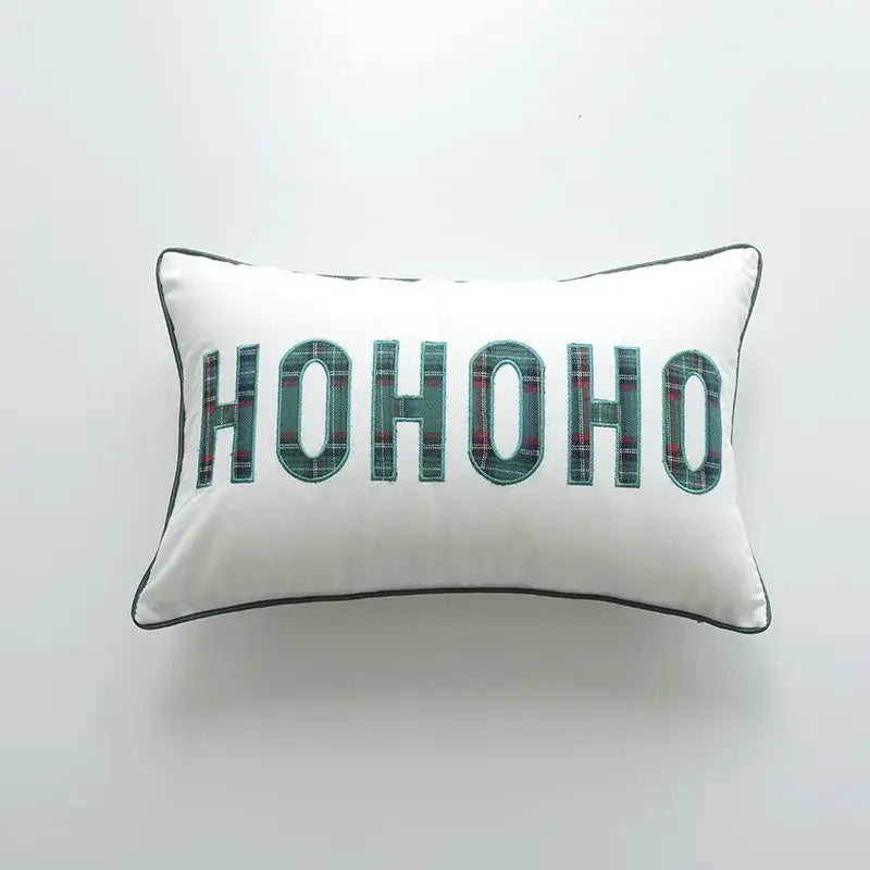Festive cartoon letter embroidered pillow cover living room decor