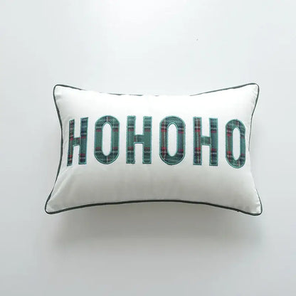 Festive cartoon letter embroidered pillow cover living room decor