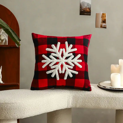 Festive cartoon letter embroidered pillow cover living room decor