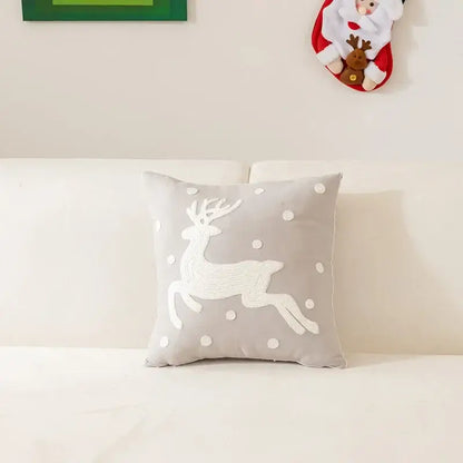 Festive cartoon letter embroidered pillow cover living room decor