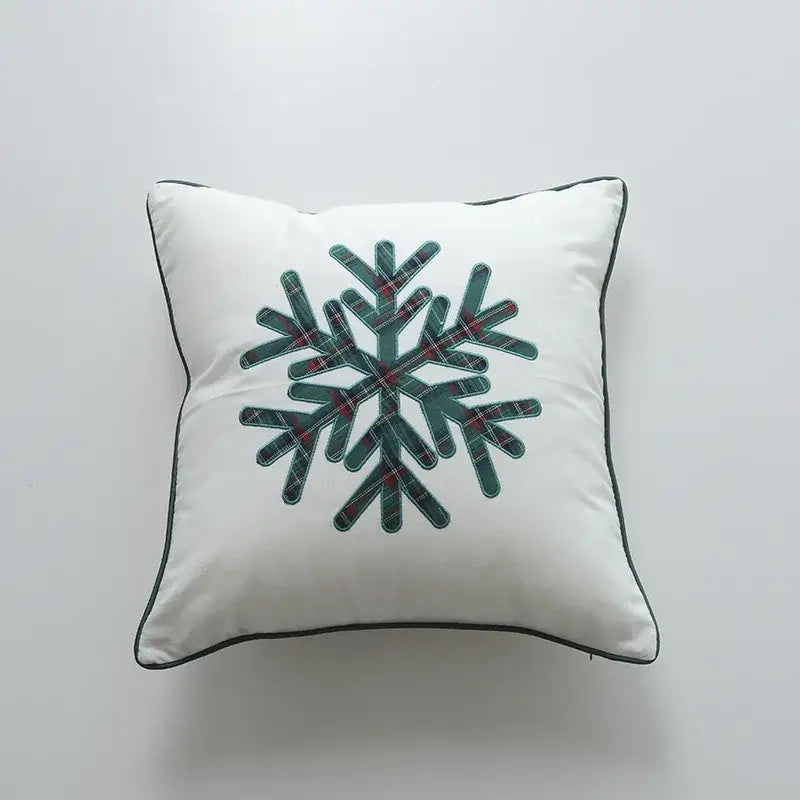 Festive cartoon letter embroidered pillow cover living room decor