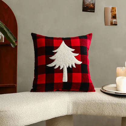 Festive cartoon letter embroidered pillow cover living room decor