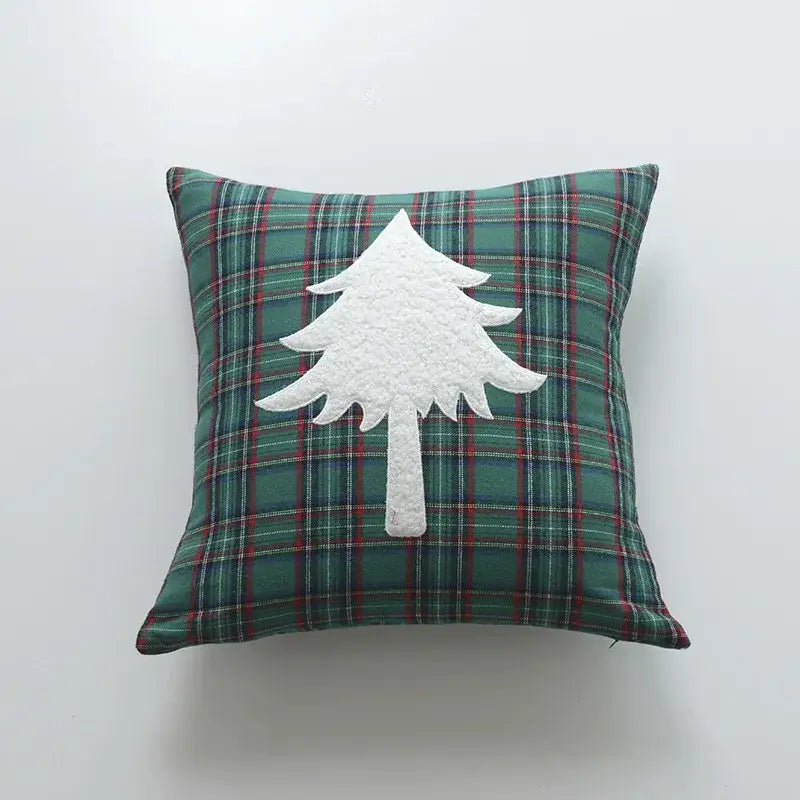 Festive cartoon letter embroidered pillow cover living room decor