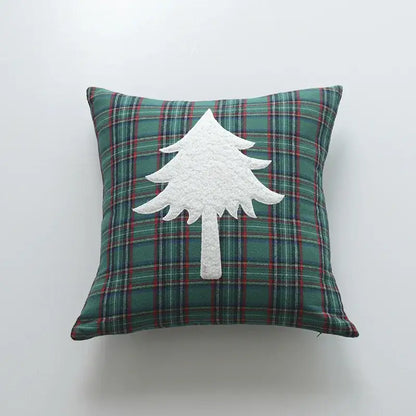 Festive cartoon letter embroidered pillow cover living room decor