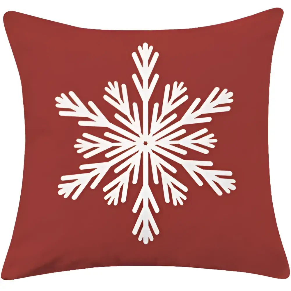 Red plaid christmas cotton linen pillowcases living room deer decor