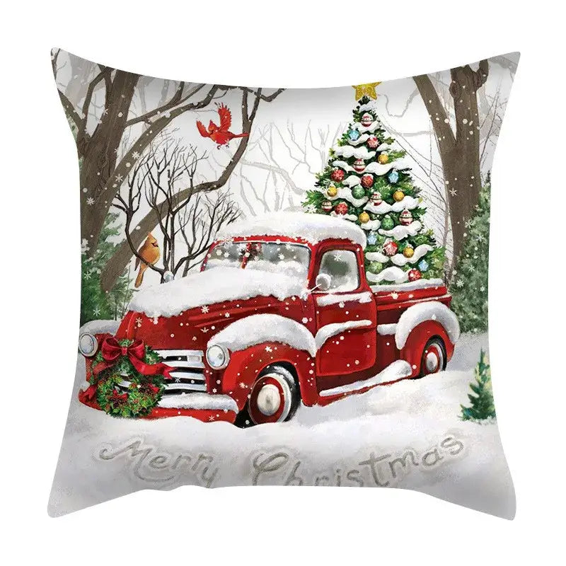 Vintage festive christmas cushion cover set living room decor