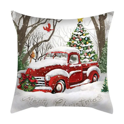 Vintage festive christmas cushion cover set living room decor