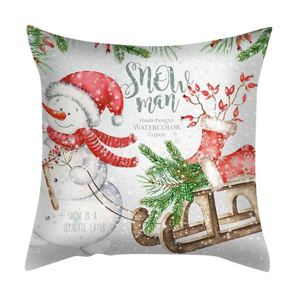 Vintage festive christmas cushion cover set living room decor
