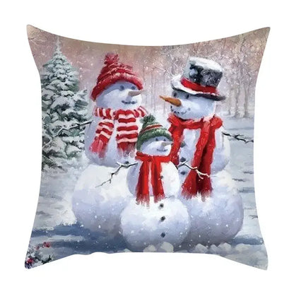 Vintage festive christmas cushion cover set living room decor