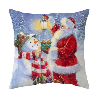 Vintage festive christmas cushion cover set living room decor