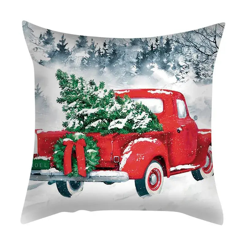 Vintage festive christmas cushion cover set living room decor