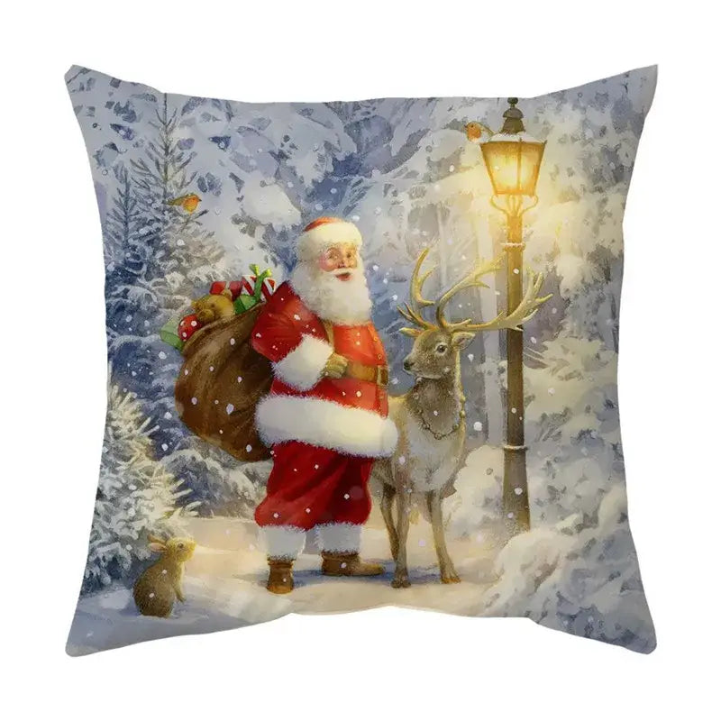 Vintage festive christmas cushion cover set living room decor