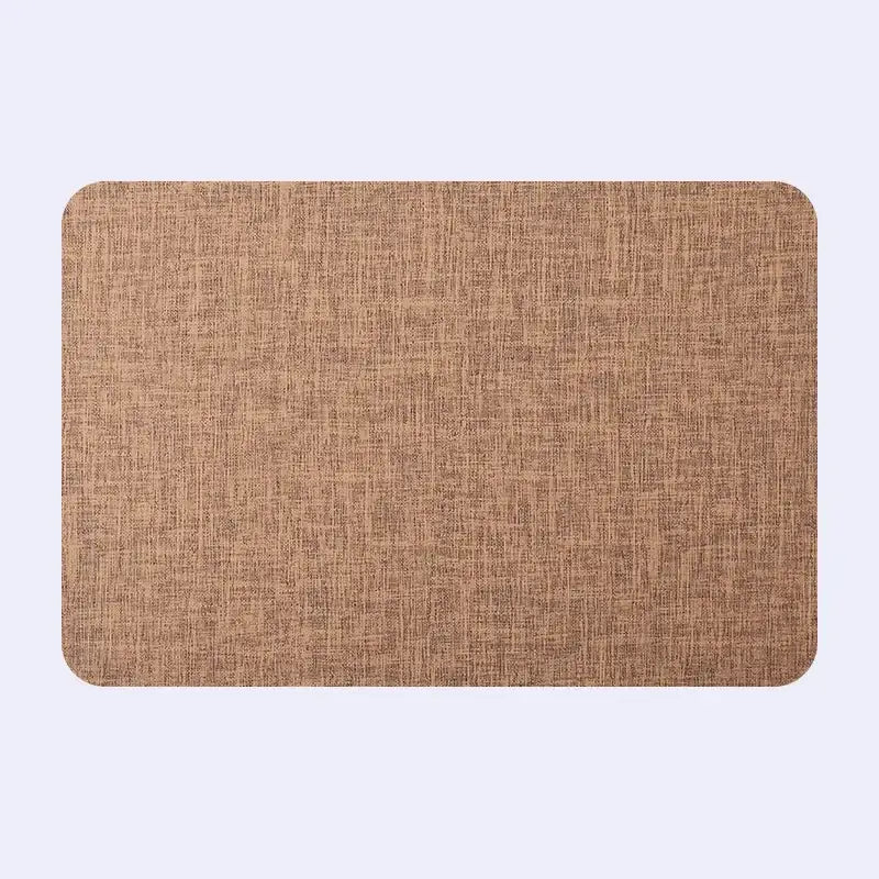 Elegant beige scalloped linen christmas decor placemat dining room