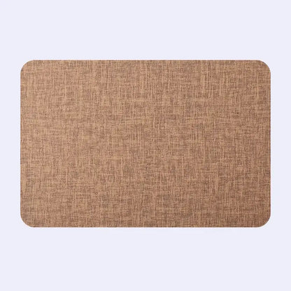 Elegant beige scalloped linen christmas decor placemat dining room