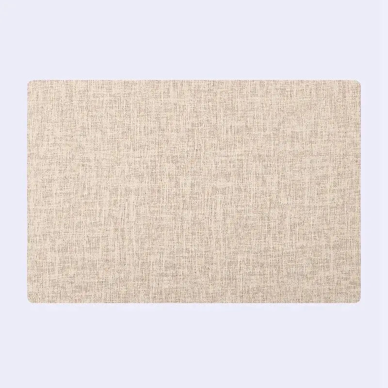 Elegant beige scalloped linen christmas decor placemat dining room