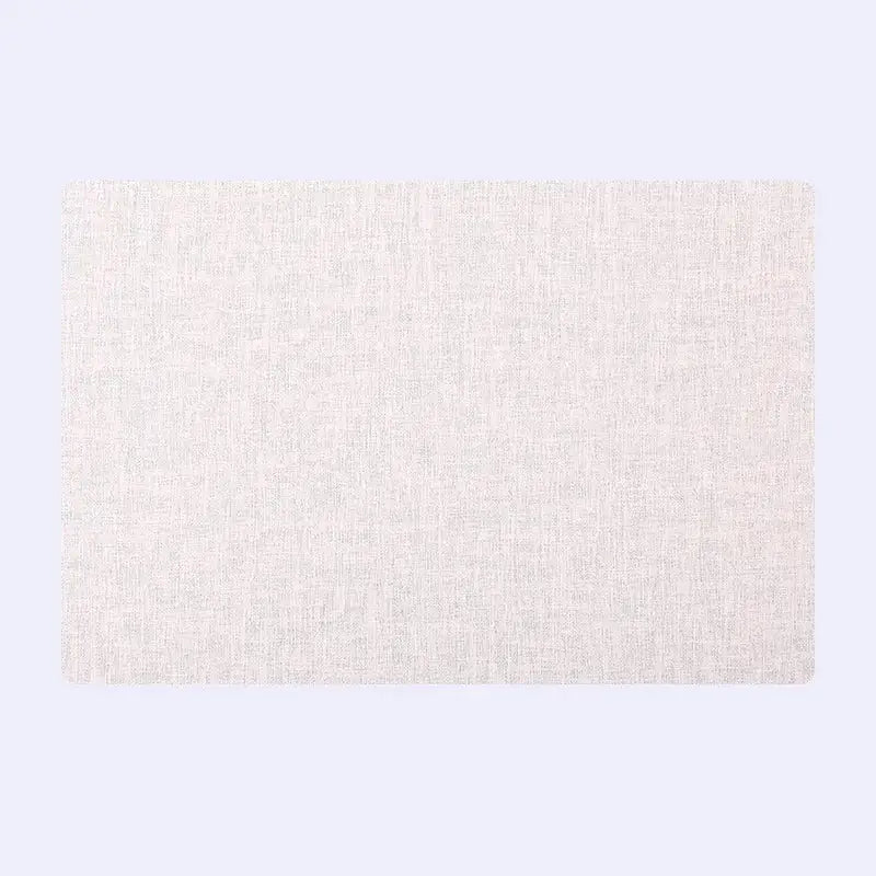 Elegant beige scalloped linen christmas decor placemat dining room