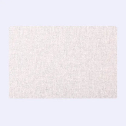 Elegant beige scalloped linen christmas decor placemat dining room