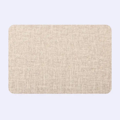 Elegant beige scalloped linen christmas decor placemat dining room