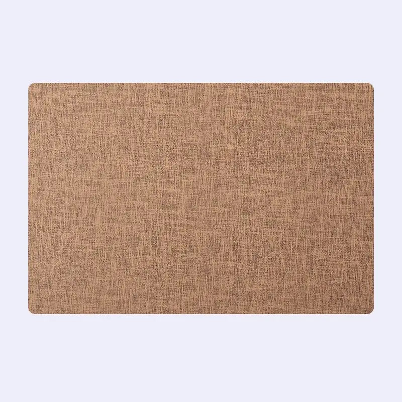 Elegant beige scalloped linen christmas decor placemat dining room
