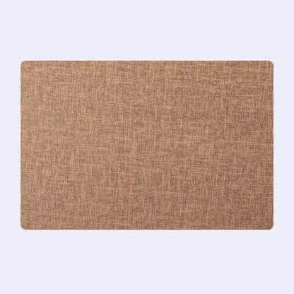 Elegant beige scalloped linen christmas decor placemat dining room