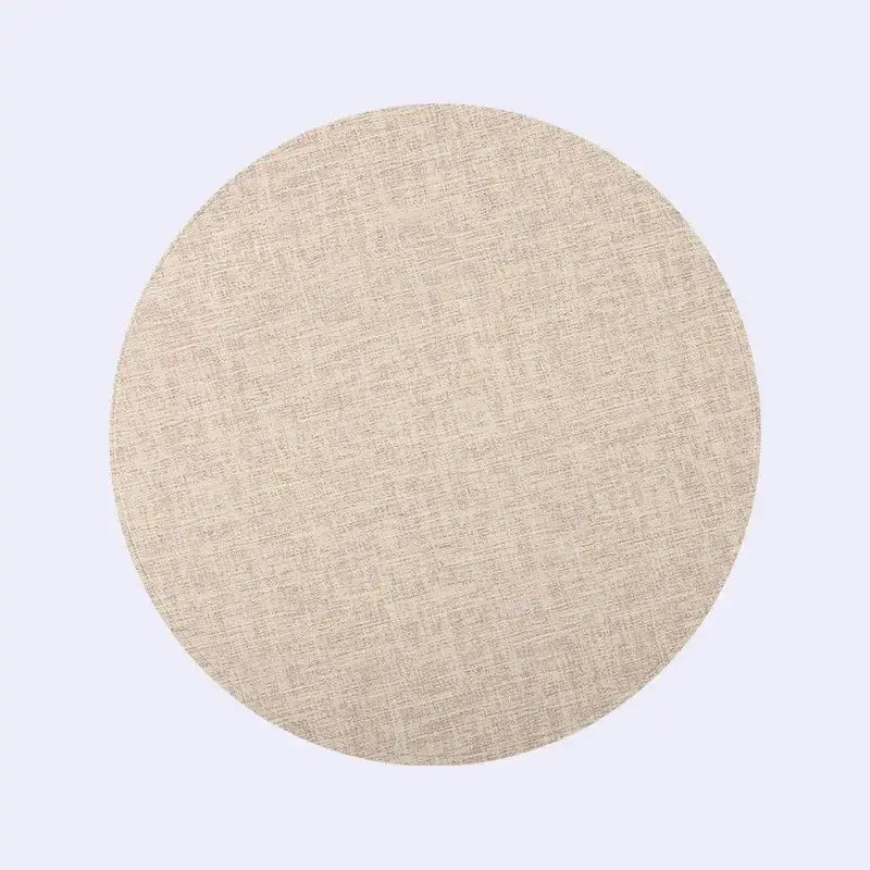Elegant beige scalloped linen christmas decor placemat dining room