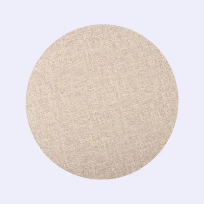 Elegant beige scalloped linen christmas decor placemat dining room