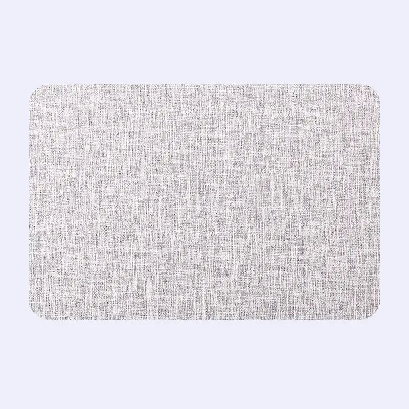 Elegant beige scalloped linen christmas decor placemat dining room