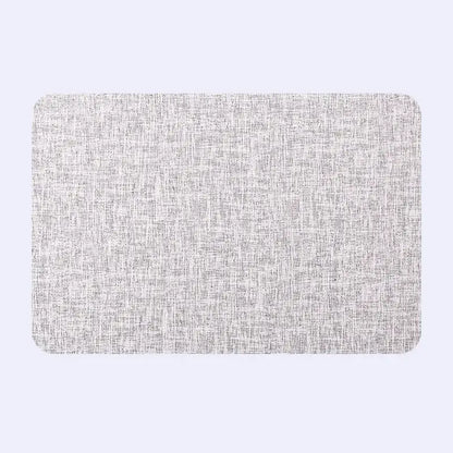 Elegant beige scalloped linen christmas decor placemat dining room