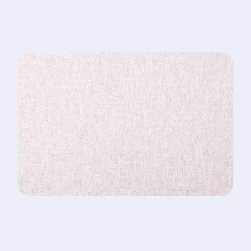 Elegant beige scalloped linen christmas decor placemat dining room
