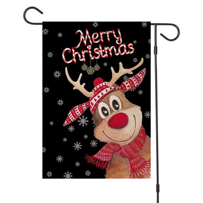 Woodland animals christmas festive garden flag outdoor decor