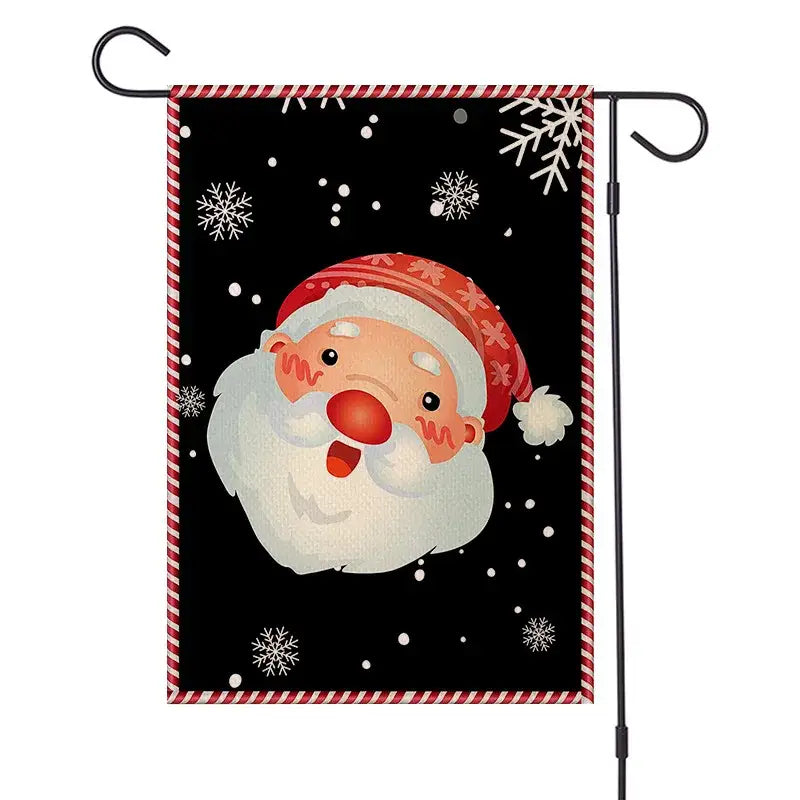 Woodland animals christmas festive garden flag outdoor decor