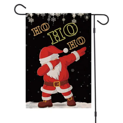 Woodland animals christmas festive garden flag outdoor decor