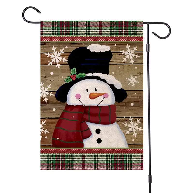 Woodland animals christmas festive garden flag outdoor decor
