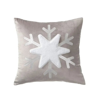 Christmas jacquard tree and snowflake pillow cover – living room decor