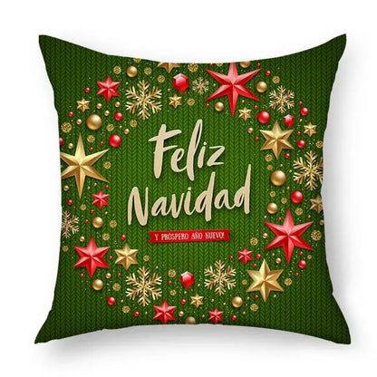 Green christmas nordic sofa pillowcase living room cushion cover