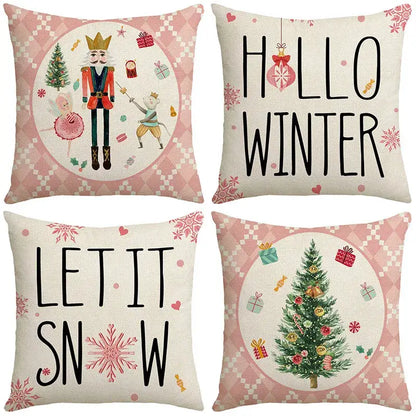 christmas pillowcase collection – living room festive decor