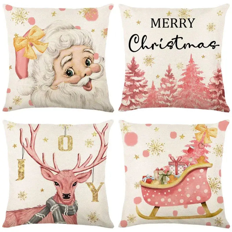 christmas pillowcase collection – living room festive decor