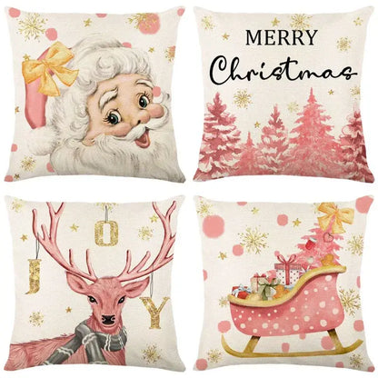 christmas pillowcase collection – living room festive decor