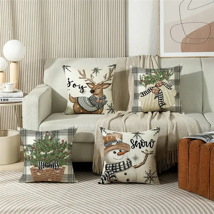 christmas pillowcase collection – living room festive decor