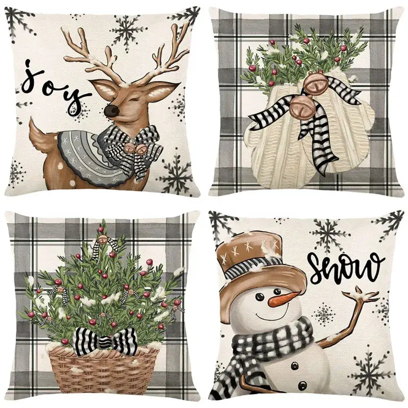 christmas pillowcase collection – living room festive decor