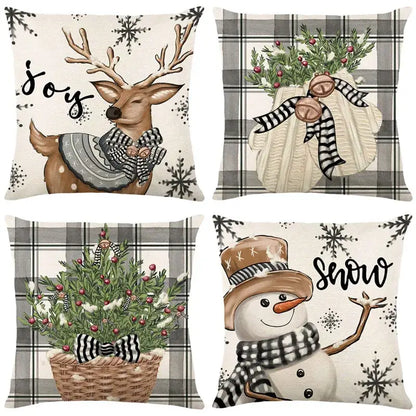 christmas pillowcase collection – living room festive decor