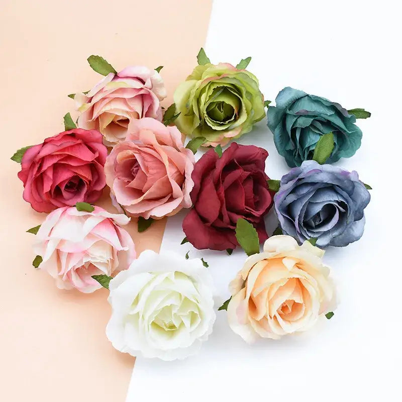 Pastel and deep rose arch wall garden wreath – living room decor